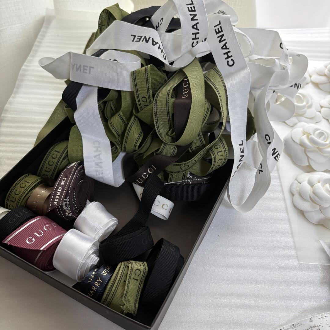 CHANELカメリアリボンブランド紐多数まとめ売りラッピングテープ-爆買い