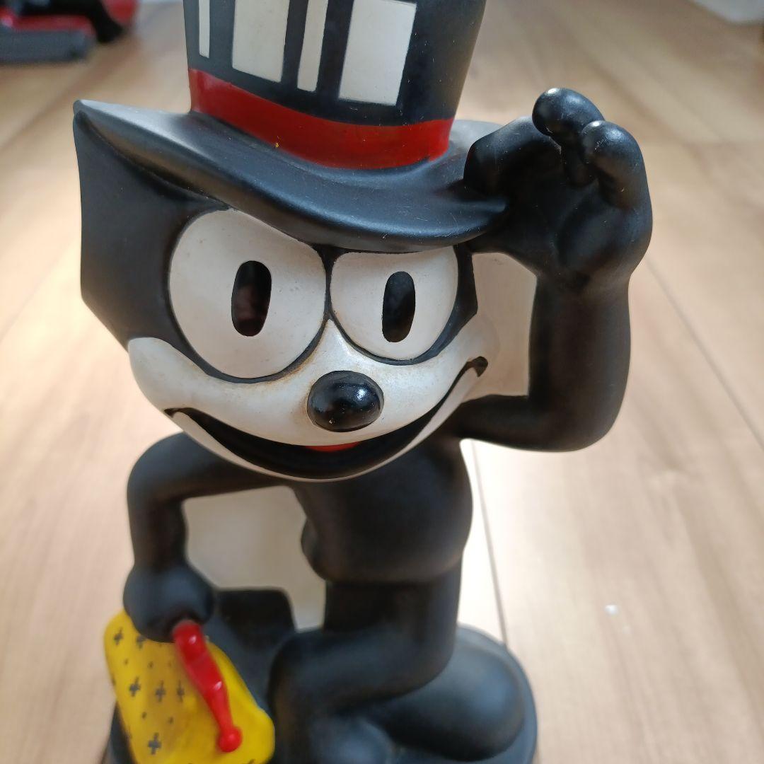 フィリックス・ザ・キャット（FELIX THE CAT） フィギュア 貯金箱 陶器