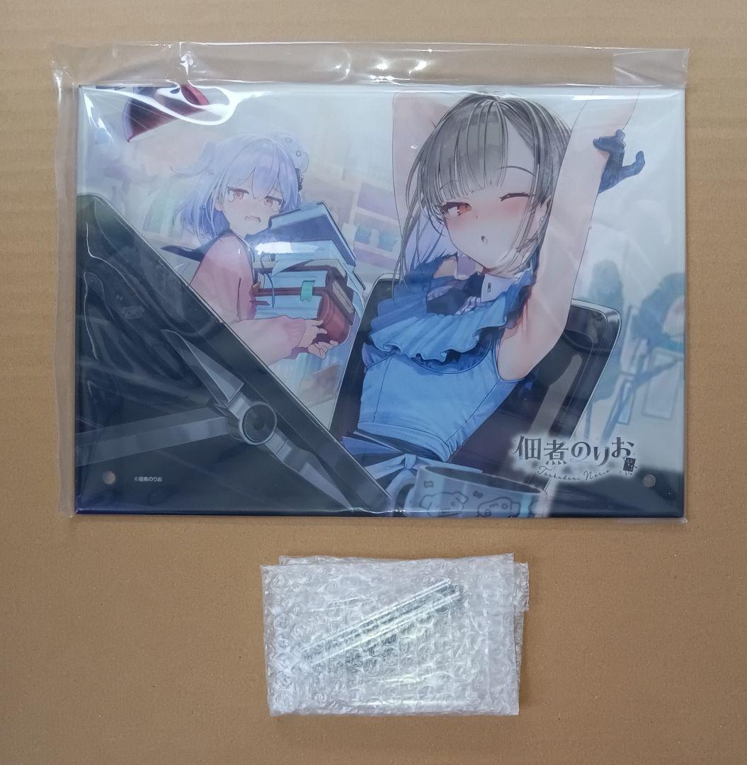 【佃煮のりお×新モデル3.0記念】F6号キャンバスアート＆B5アクリルパネル