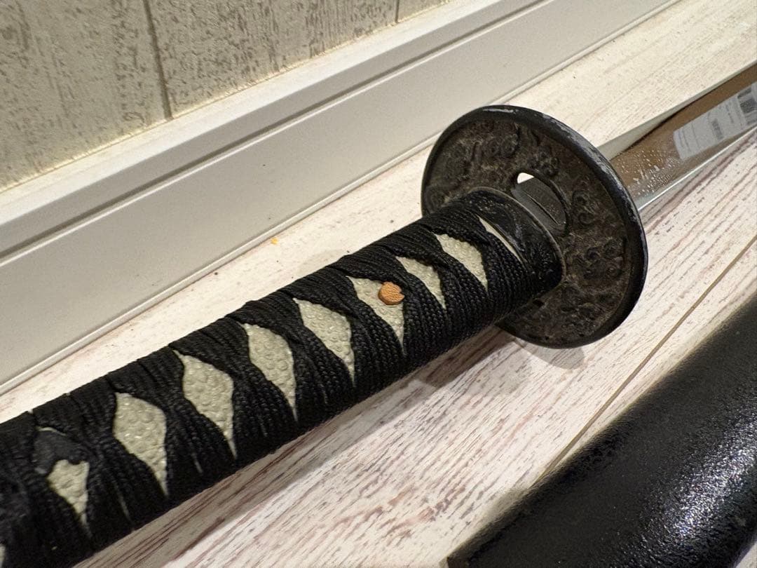 模造刀 黒鞘・黒柄 約105cm 約70cm 2本セット