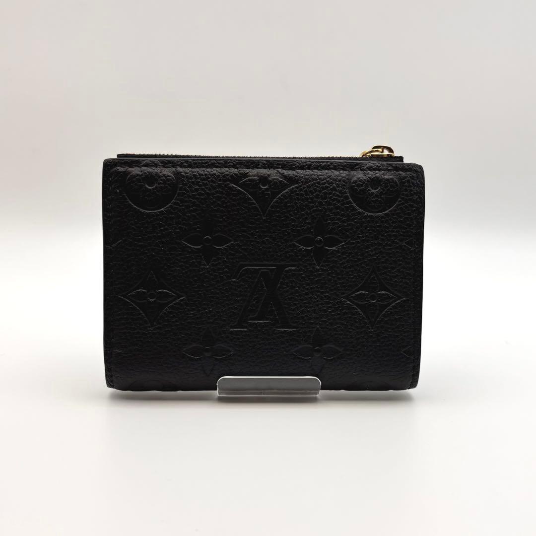 【美品】ルイヴィトン 財布 ポルトフォイユ リサ ノワール ブラック