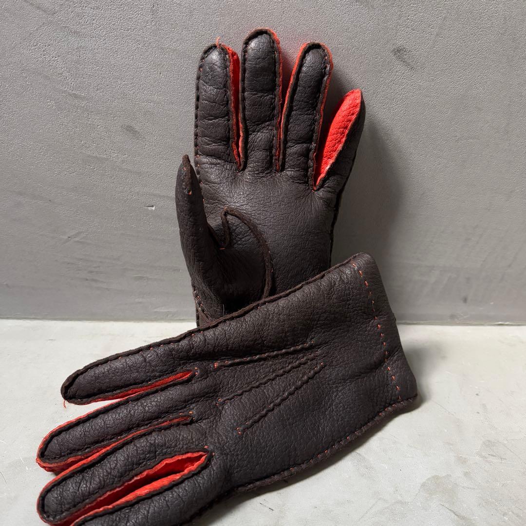 美品】ペッカリー グローブ カシミヤ バイカラー カリデイ 8 Mサイズ