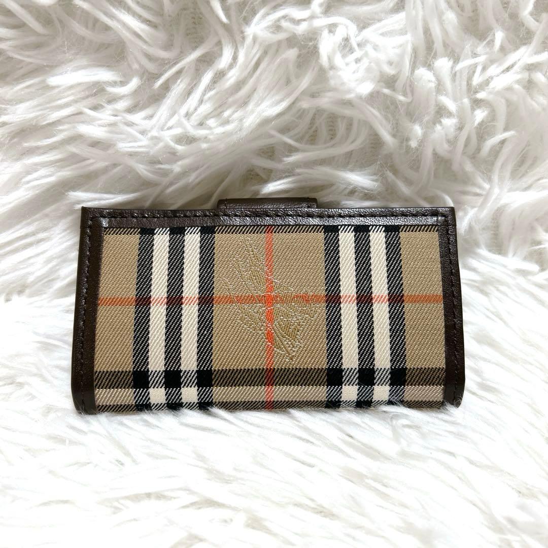 新品】Burberry ノバチェック 4連キーケース シャドー 希少 廃盤品