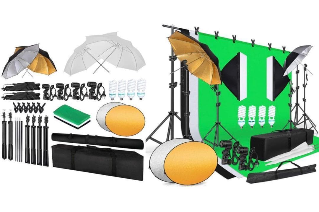 ❤業務用＆プロ仕様❣本格的な超豪華フルセット♪❤ミニスタジオ☆撮影