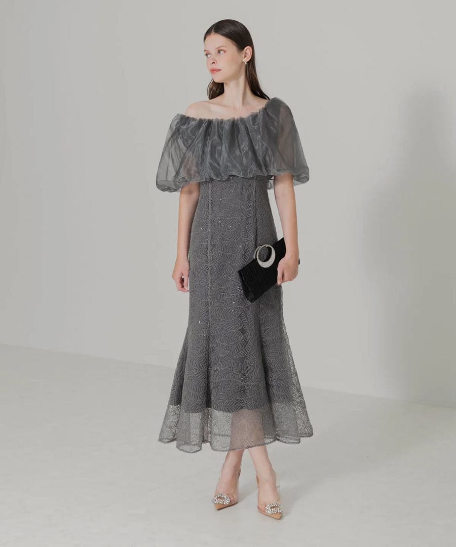 Leja パーティードレス グレー Mサイズ レジャの通販はau PAY