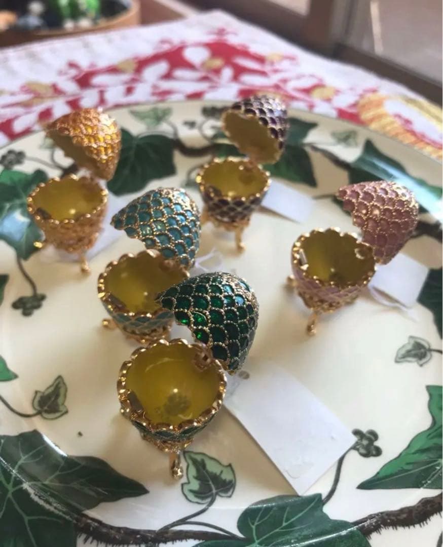 本物ホビー・楽器・アート - ロシア ミニイースターエッグ5個セット