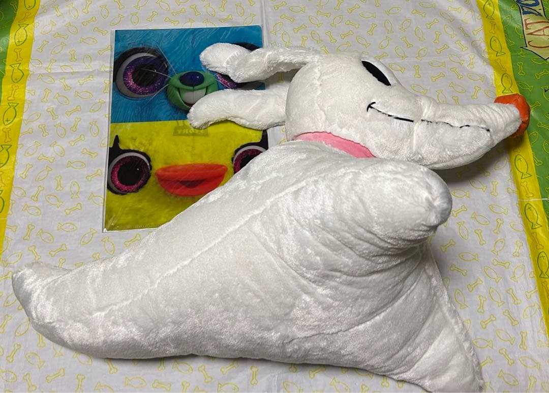 ナイトメアビフォアクリスマス ゼロ 大きい ぬいぐるみ クッション