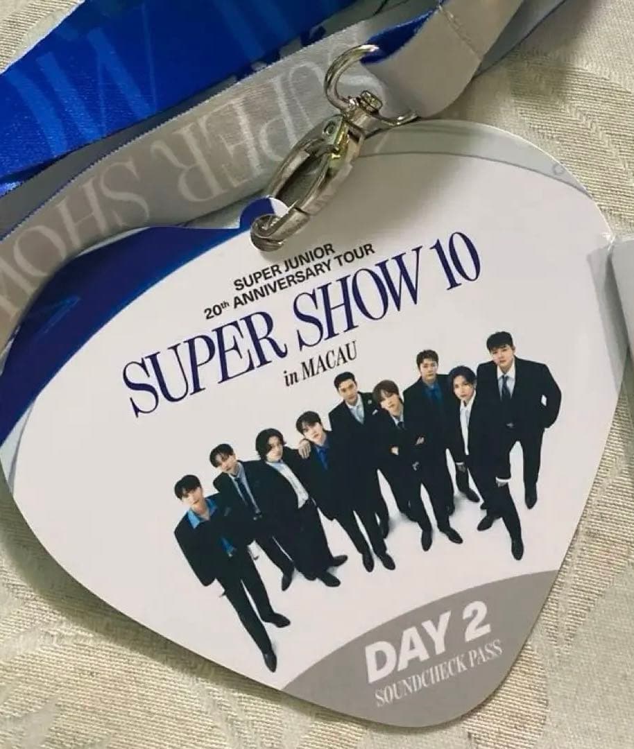 SUPER SHOW 10 in マカオ サウンドチェック　　ネックストラップ