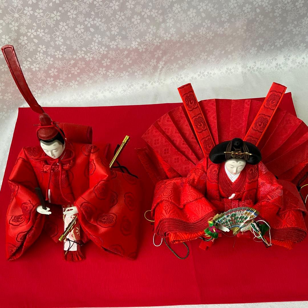 還暦祝い雛人形　還暦祝い飾り　還暦祝プレゼント雛人形　雛人形親王還暦飾り