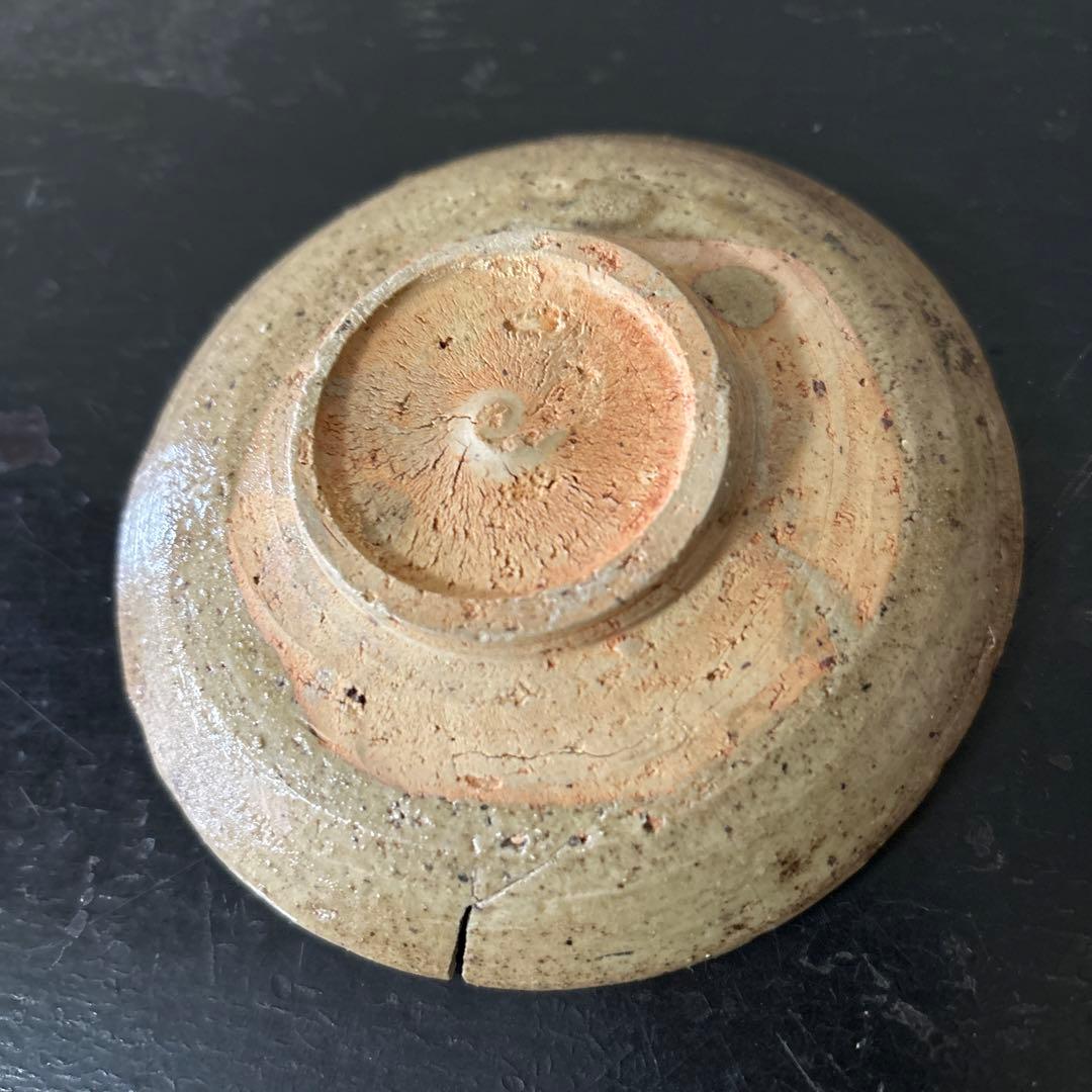 古唐津 兎小皿 うさぎ 武雄系小峠窯 平盃 骨董 検:白洲正子 西岡