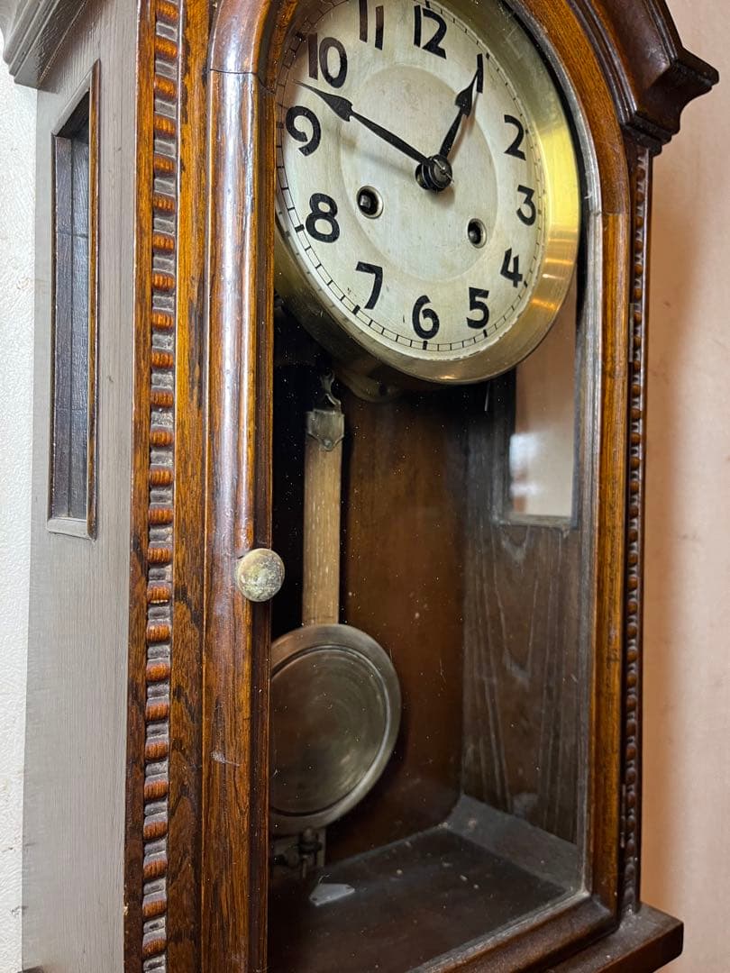 キンツレー　独　柱時計　古時計　振り子　ゼンマイ　アンティーク　レトロ　精工舎