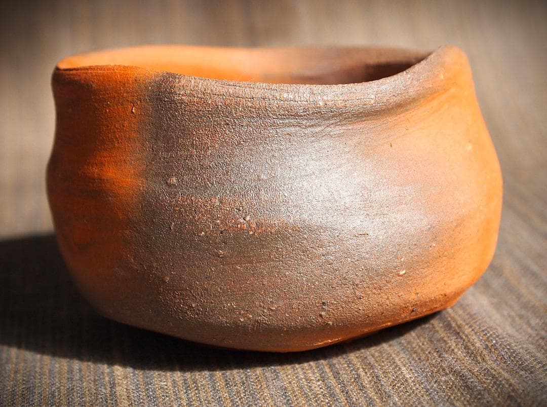 人気作家☆中村和樹【師：中村真・中村六郎】☆備前【窯変】ぐいのみAA