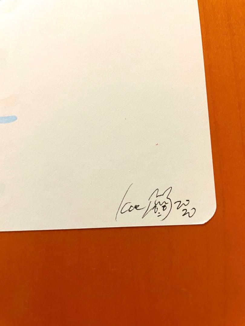 田中かえ　原画 サイン入り 額装済 イラストレーター ステッカー付き
