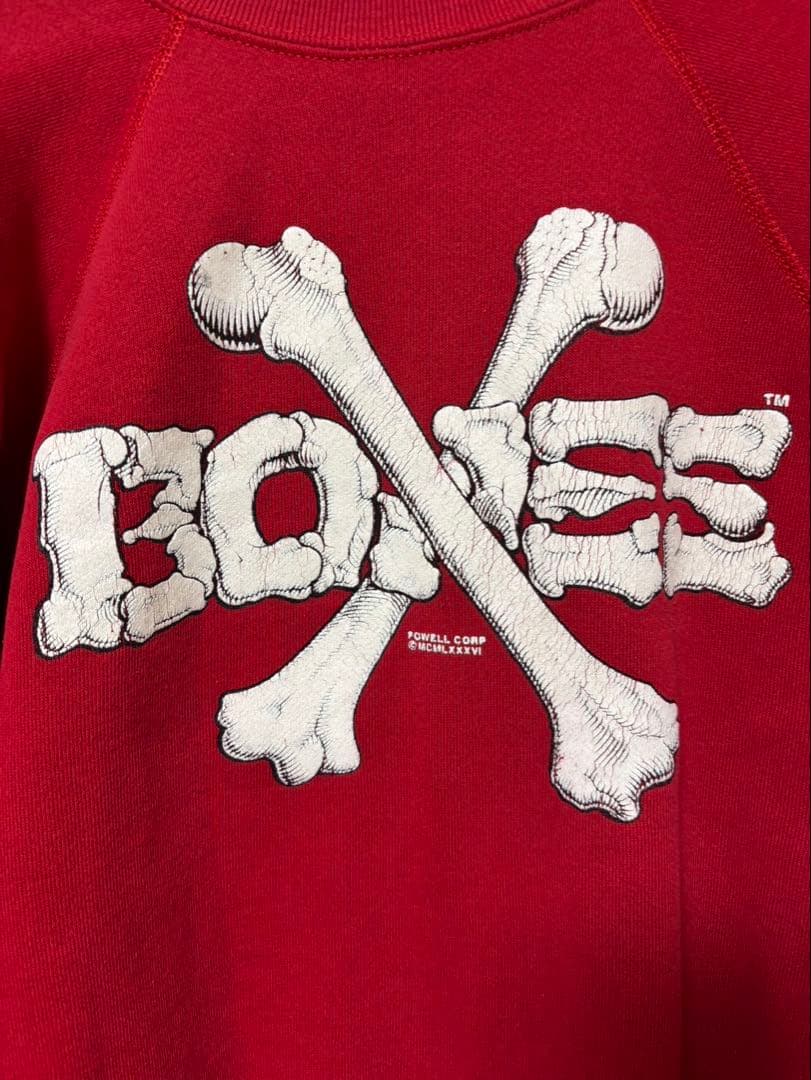 パウエル　80　powell　ヴィンテージ パウエルペラルタ　クロスボンズ袖プリ