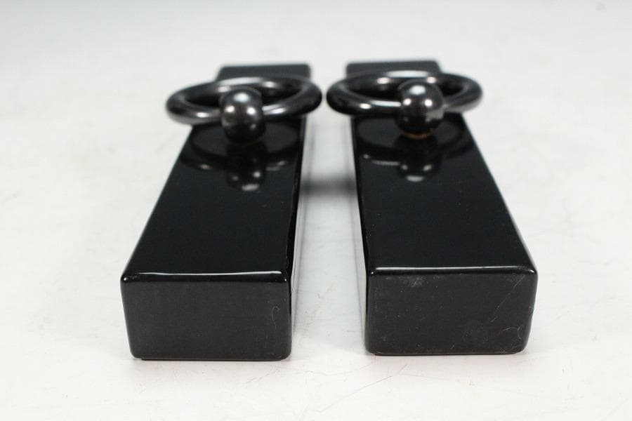 華道 漆塗り 釣瓶 花器 一対(K-A985)