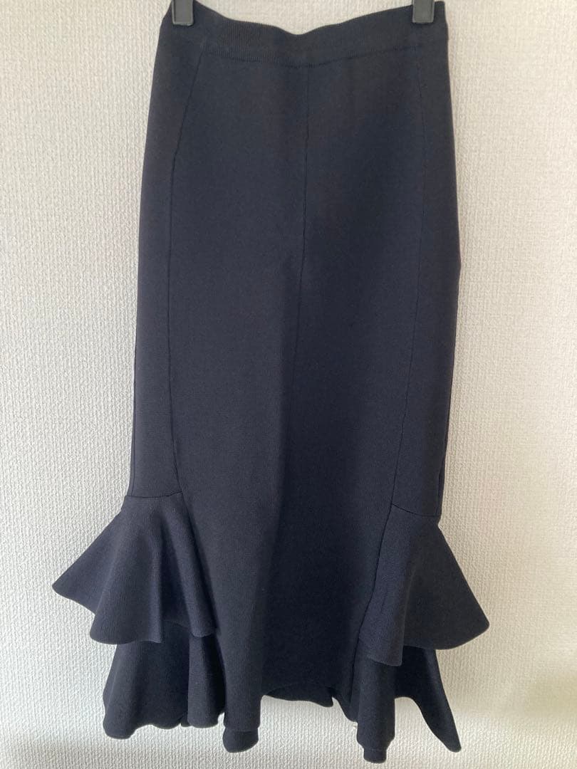 シソラス　SYSORUS タイトラッフルニットスカート36 ☆美品☆