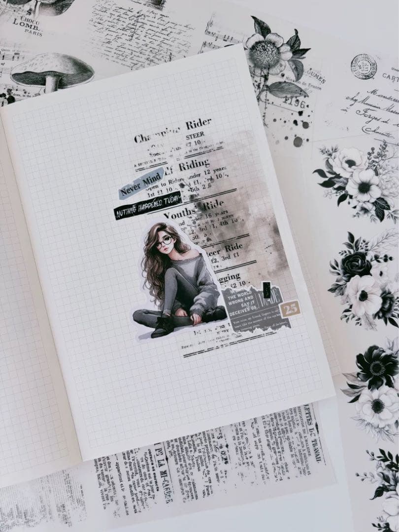 简单手帐 海外マスキングテープ マステ 【2276】 マスキングテープ