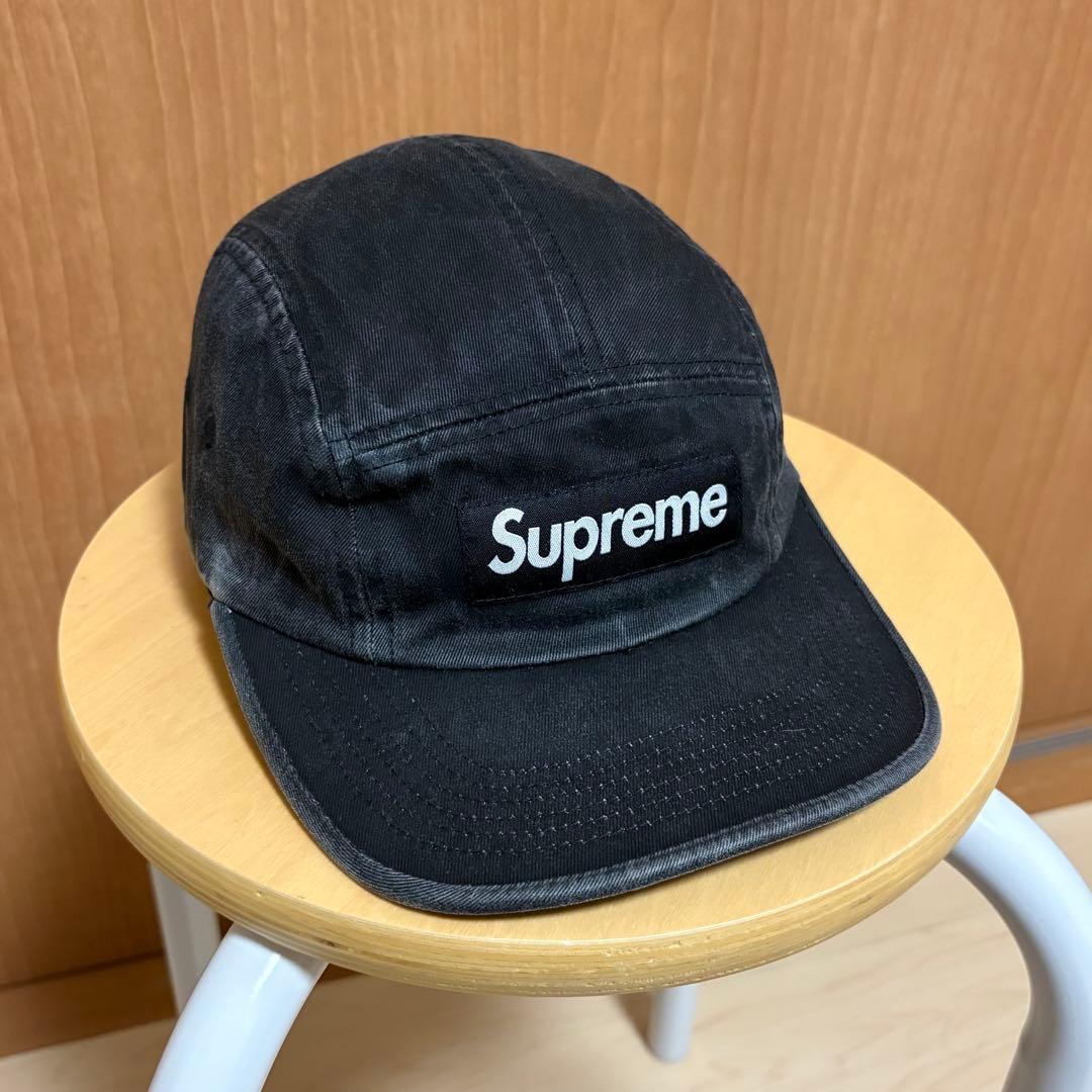 シュプリーム チノ キャンプキャップ ジェットキャップ ブラック 黒