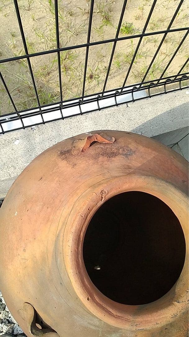 琉球壺　南蛮　焼締　泡盛酒　壺屋焼　古道具　古備前