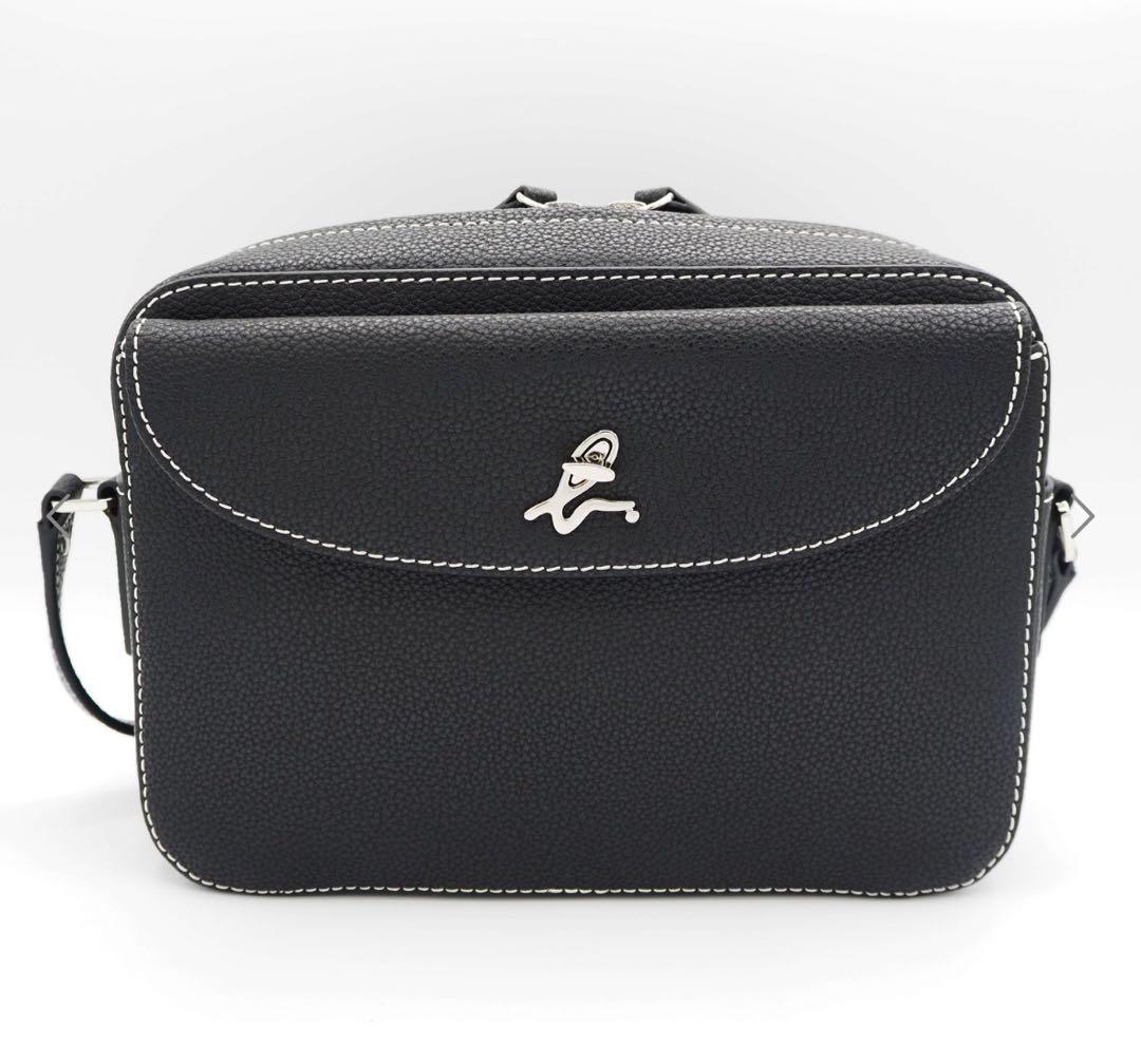 未使用に近い☆agnès b. ブラック　ショルダーバッグ