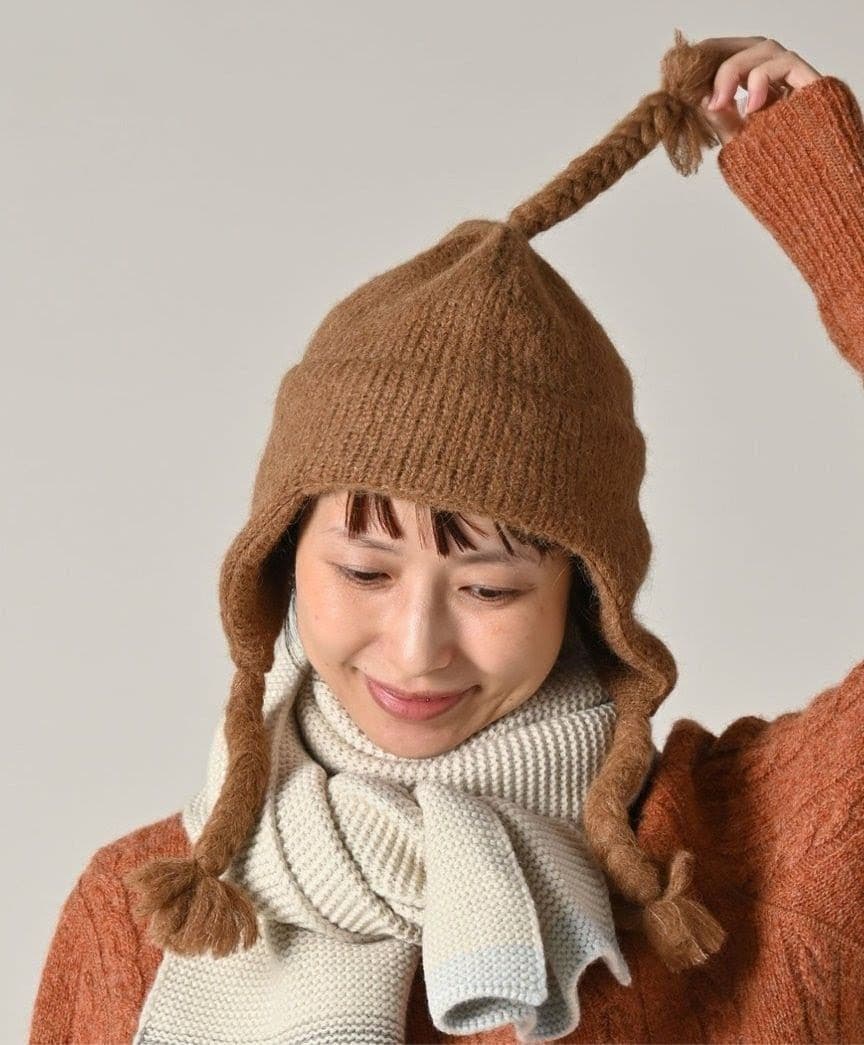 45R Monitaly アルパカシャギー チュリオハット ニット帽 未使用