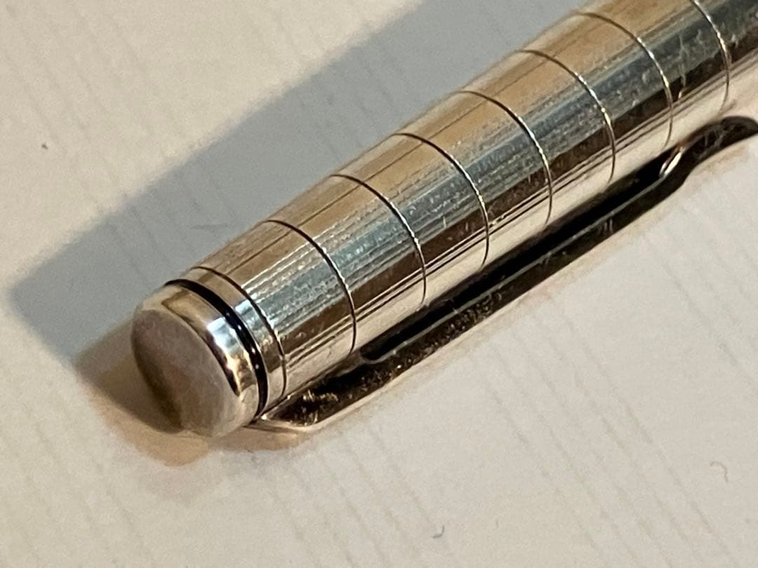 【美品】PLATINUM リビエール 18K-WG スターリングシルバー 万年筆