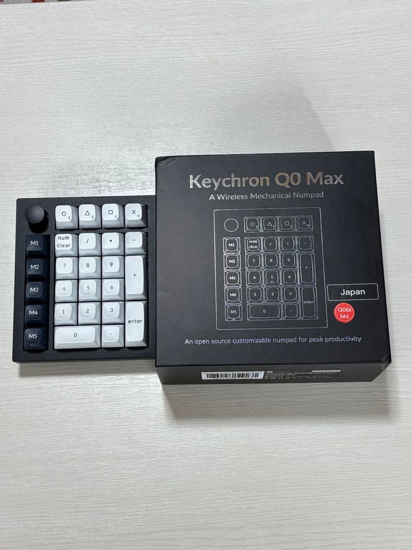 Keychron QQ Max ワイヤレスメカニカルテンキー バナナ軸