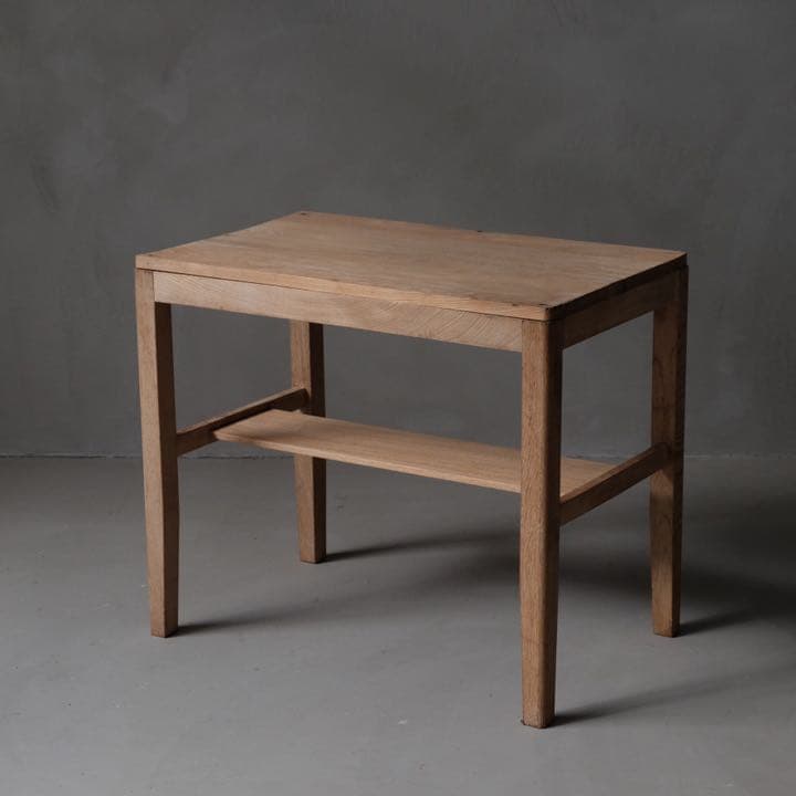 楢材 ストア 古いサイドテーブル 机 デスク 古家具 古道具