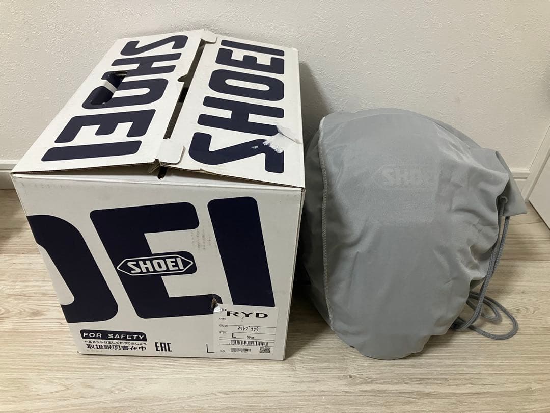 SHOEI フルフェイスヘルメット マットブラック Lサイズ RYD
