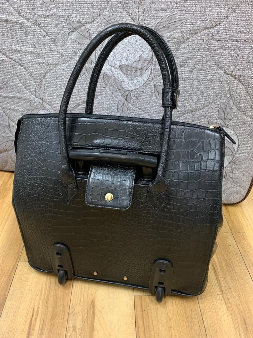 未使用タグ付き COOCO クーコ クロコ型押し キャリーカート