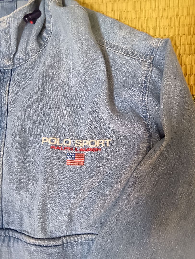 ポロスポーツ デニム アノラックジャケット ラルフローレン Lサイズ