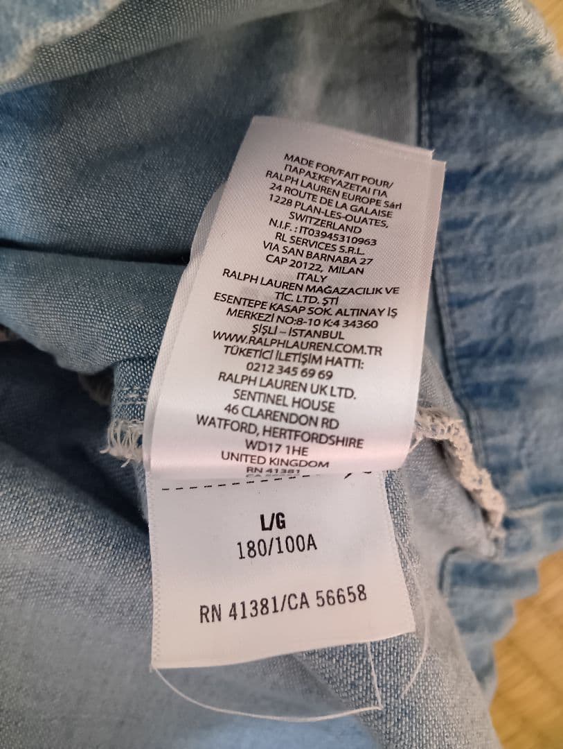 ポロスポーツ デニム アノラックジャケット ラルフローレン Lサイズ