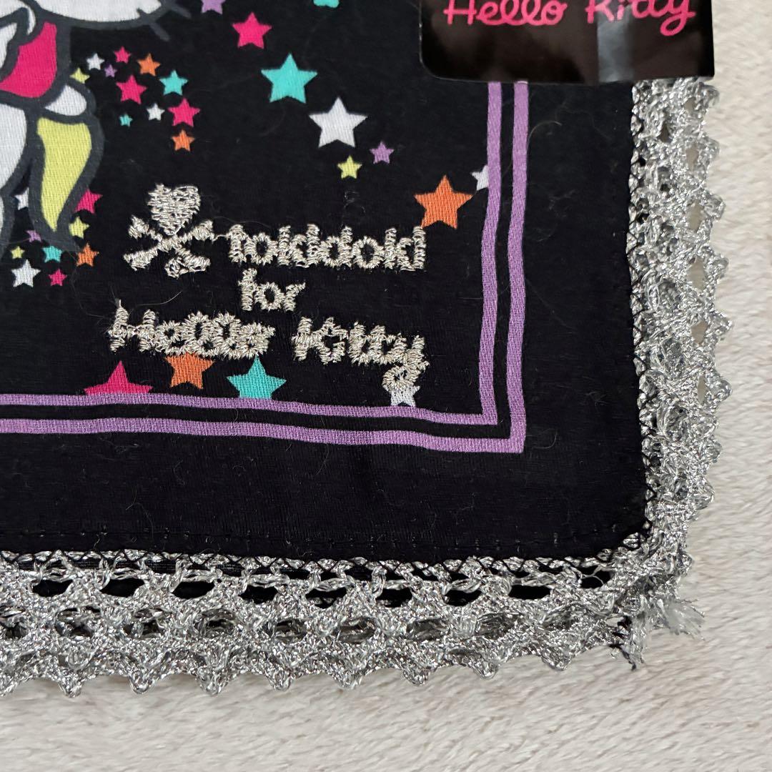 【未使用】tokidoki トキドキ　キティハンカチ
