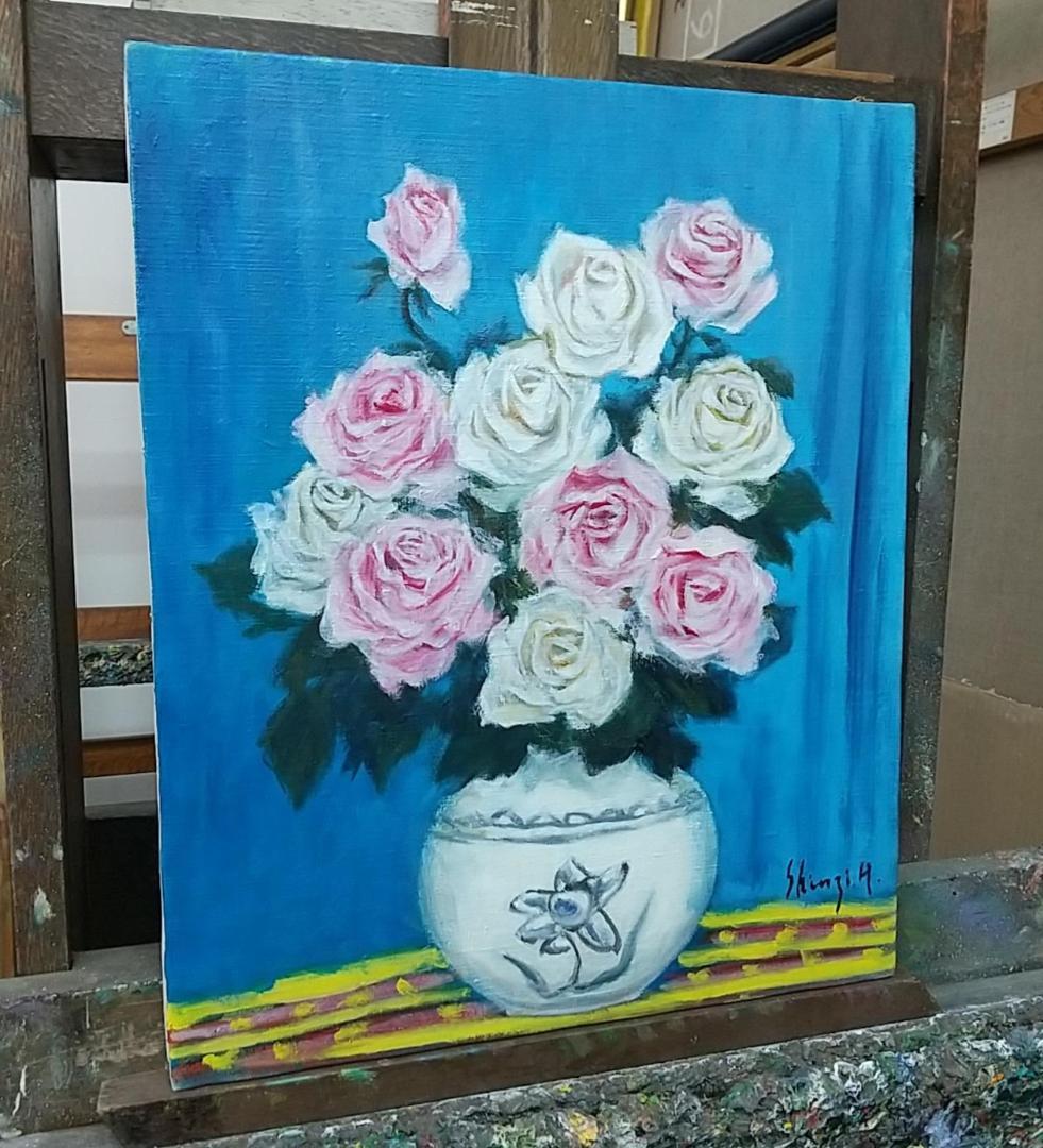 絵画「薔薇」 F8 油絵