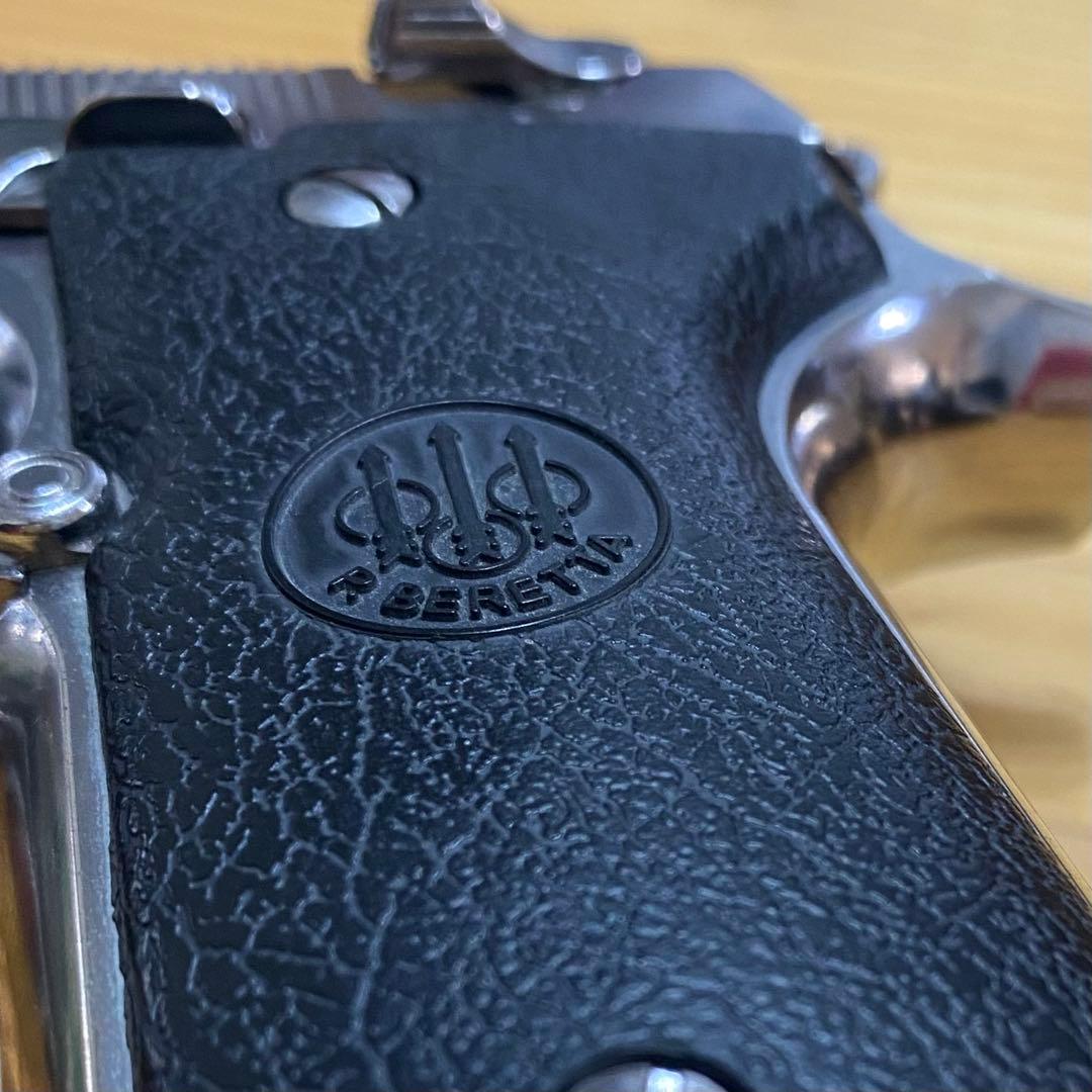 東京マルイ M92F クローム ステンレス ガスガン（社外グリップ）