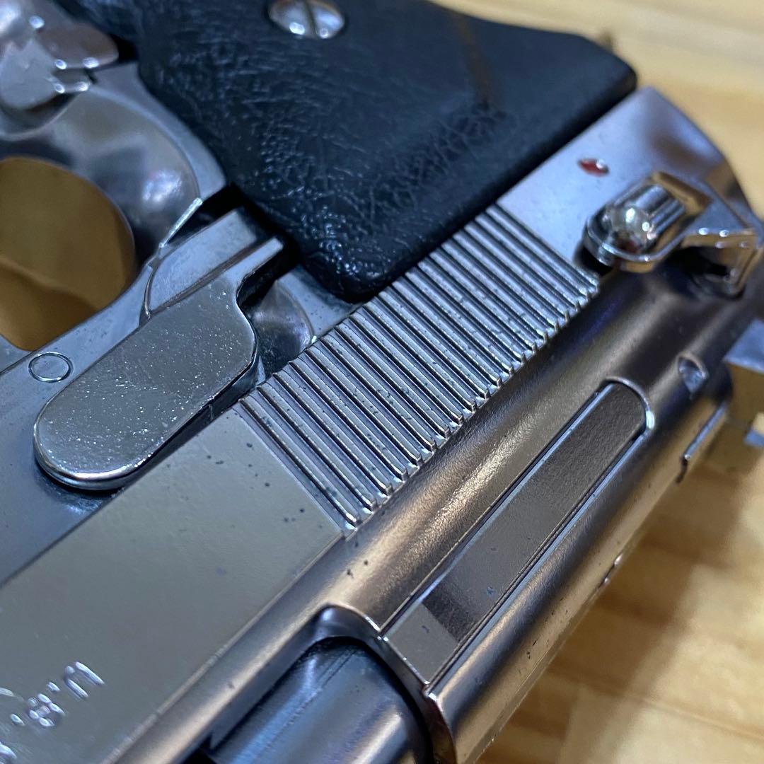 東京マルイ M92F クローム ステンレス ガスガン（社外グリップ）