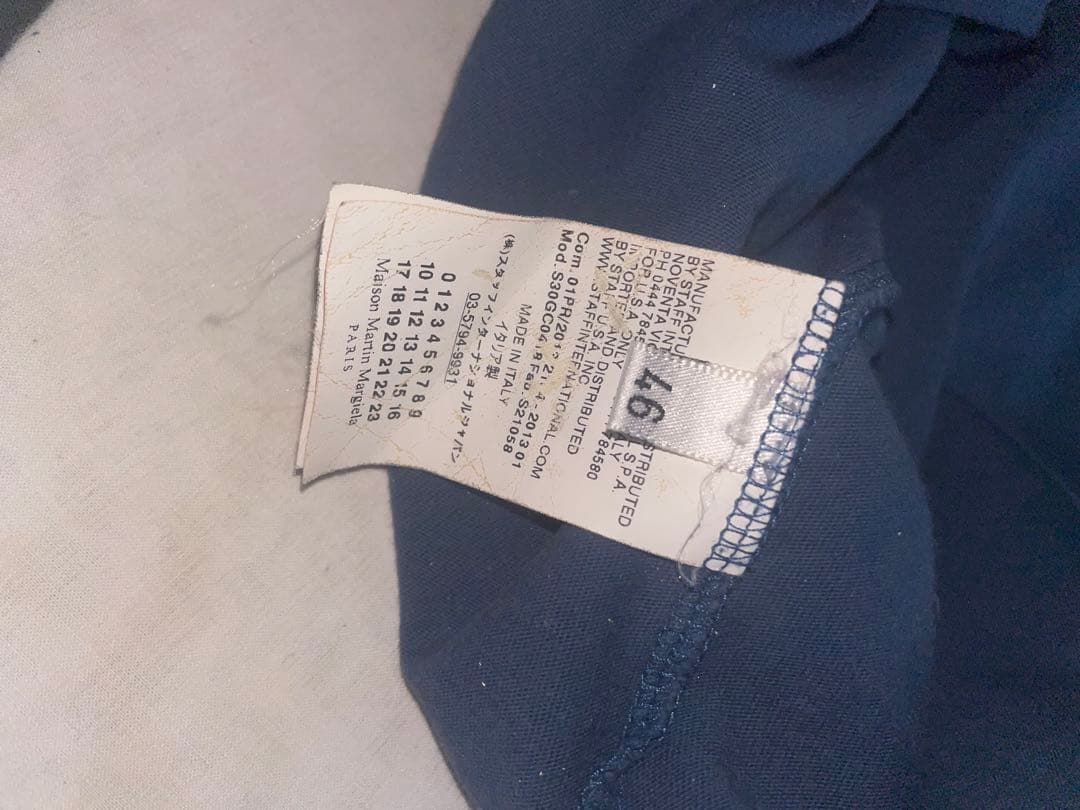 マルジェラ 刺子 刺繍 tシャツ 13ss アーカイブ