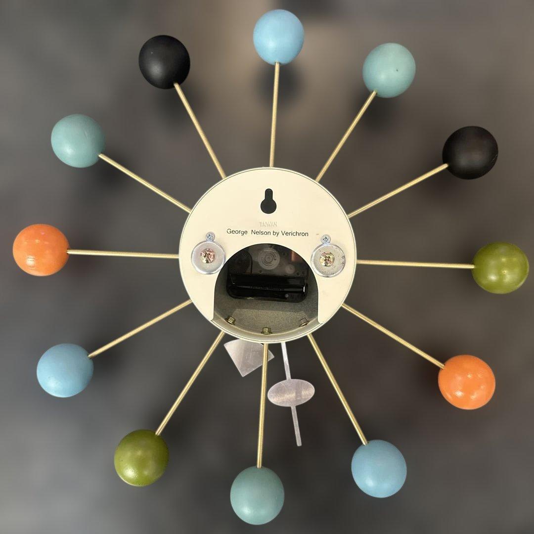ボール・クロック ジョージネルソン リプロダクト　マルチカラー