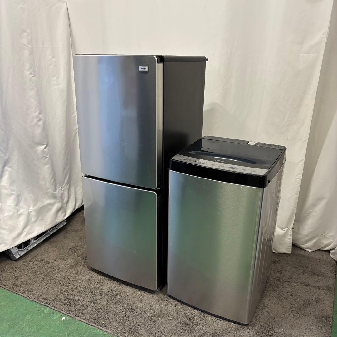 765⭕️冷蔵庫　洗濯機　haier　一人暮らしセット　安い　設置無料　綺麗