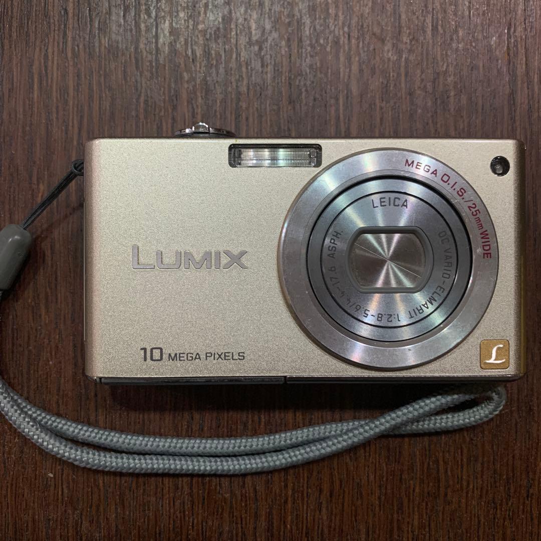 Panasonic LUMIX FX35 ゴールド デジカメ 動作確認済み - メルカリ