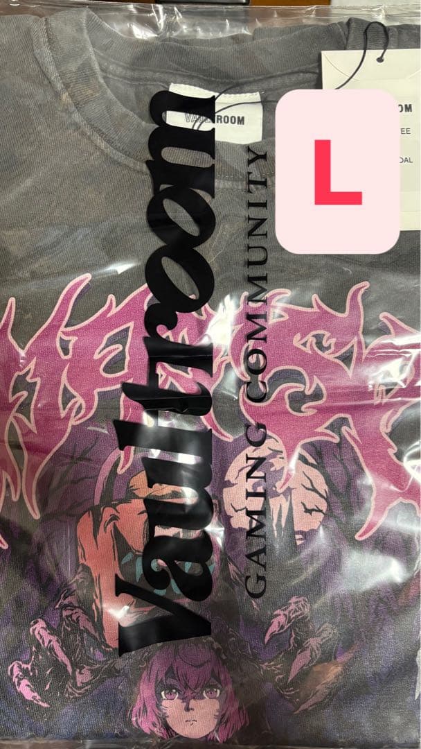 Lサイズvaultroom nqrse DEVIL TEE / CHARCOAL