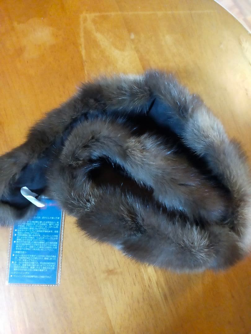 ロシアンセーブルリアファマフラー