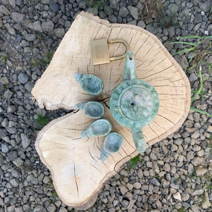 岡本英山作 虫明焼 蛍ノ絵茶碗 桂又三郎書付 茶道具C255