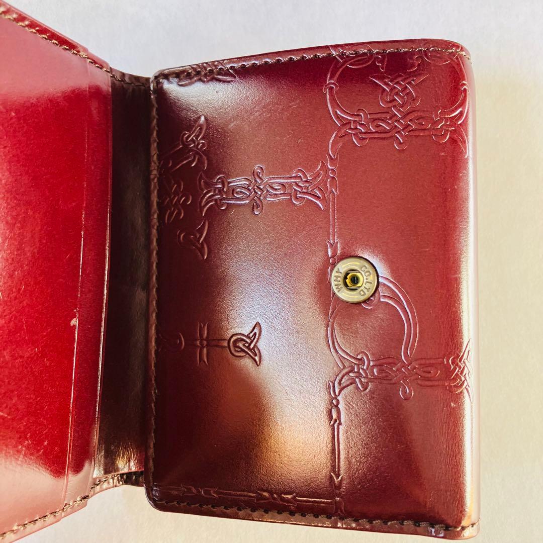 artherapie アルセラピィ三つ折りコンパクト ローズ薔薇 本革 日本製