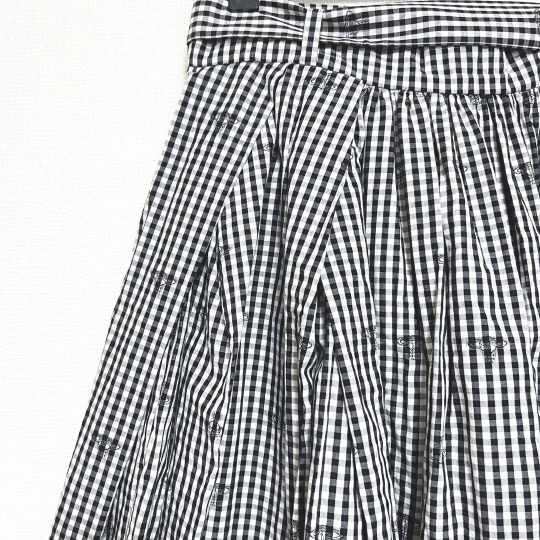 ヴィヴィアンウエストウッド スカート オーブ柄 リボン