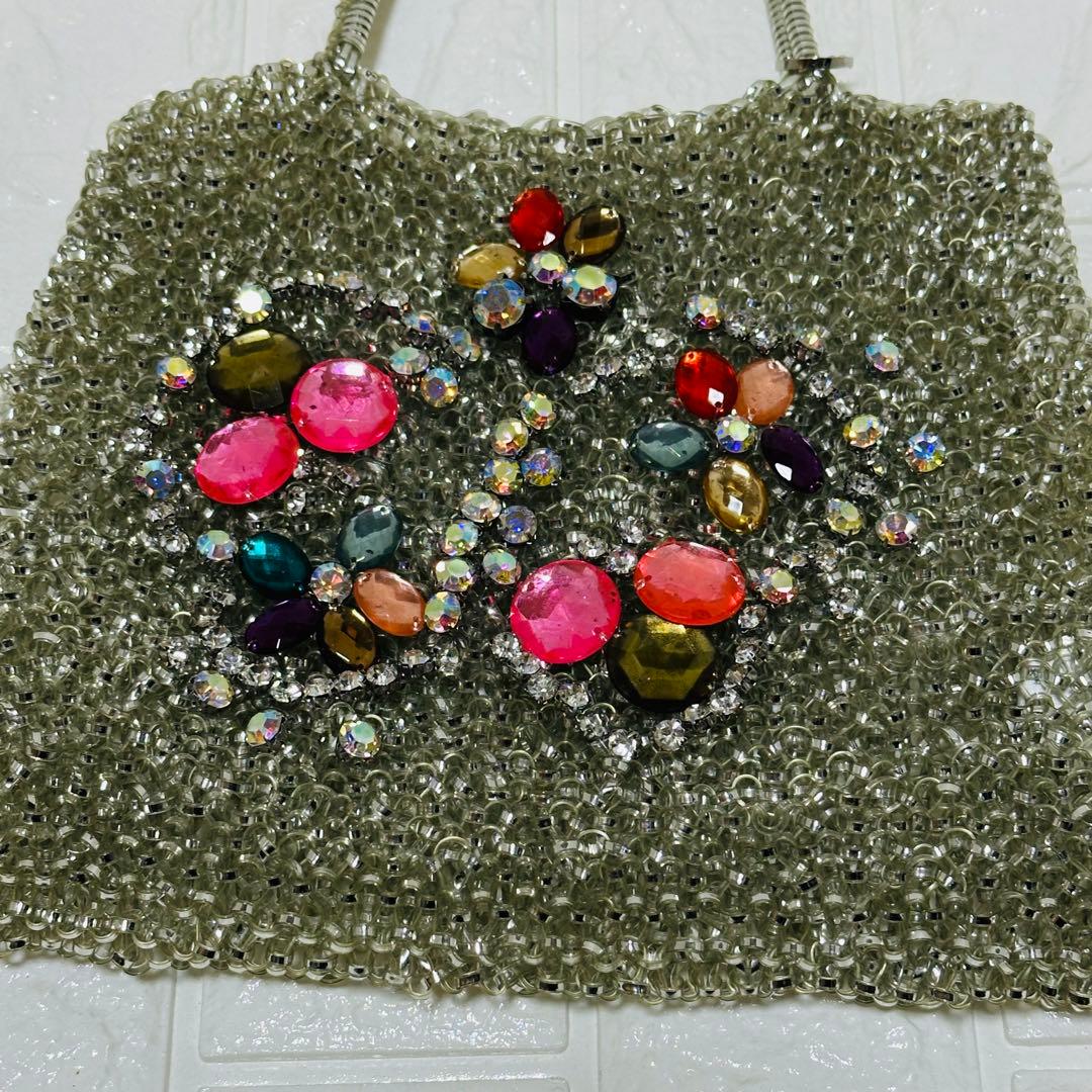 【希少】アンテプリマ ハンドバッグ ビジュー マルチカラー レディース