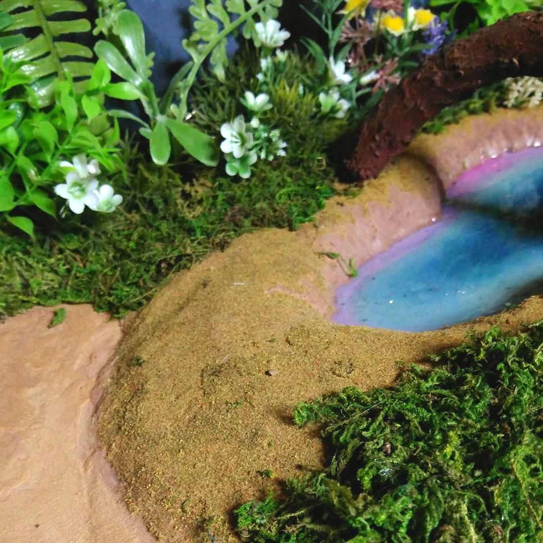 ジオラマ ちいかわの森 ライトアップ付き 特大サイズ ミニチュアハウス 箱庭