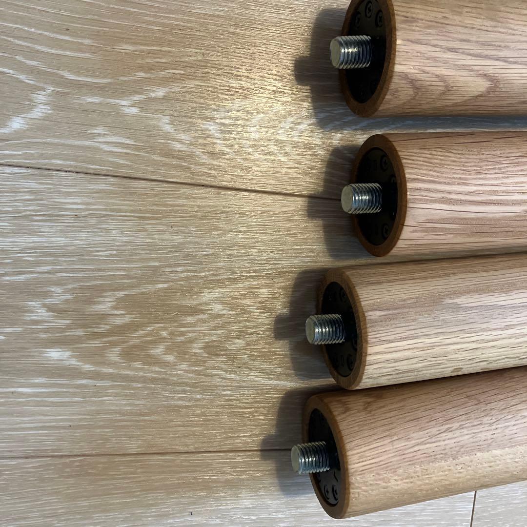 MUJI 無印良品　木製テーブル脚 4本セット ナチュラルウッド