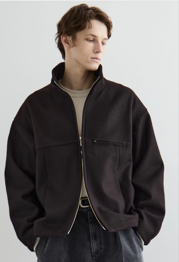 PUBLIC TOKYO Super140s メルトンスタンドジップブルゾン - メルカリ