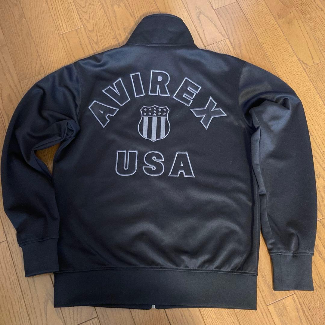 AVIREX アビレックス　ブラック ジップアップジャケット